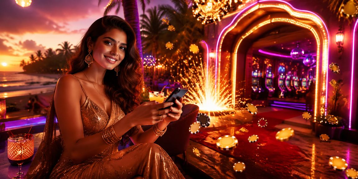 Enjoy mobile casino games on beach with Bollywood vibes