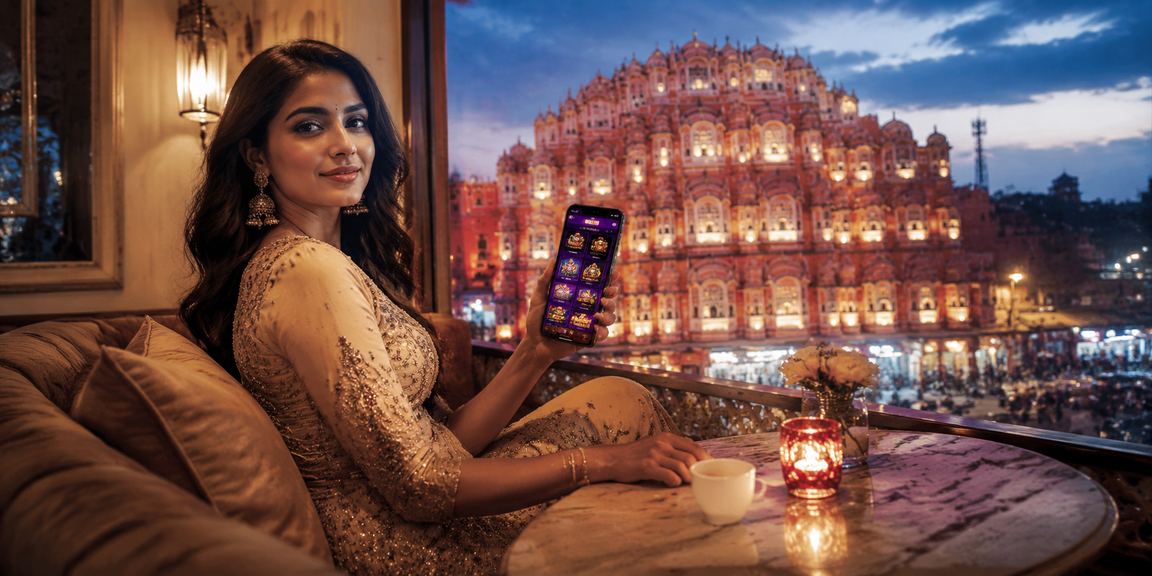 Indian player enjoying mobile betting using UPI payments